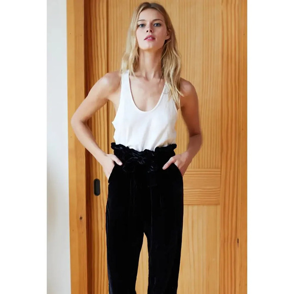 Emerson Fry Paris Silk Velvet Pants Size Small - Picture 7 of 8